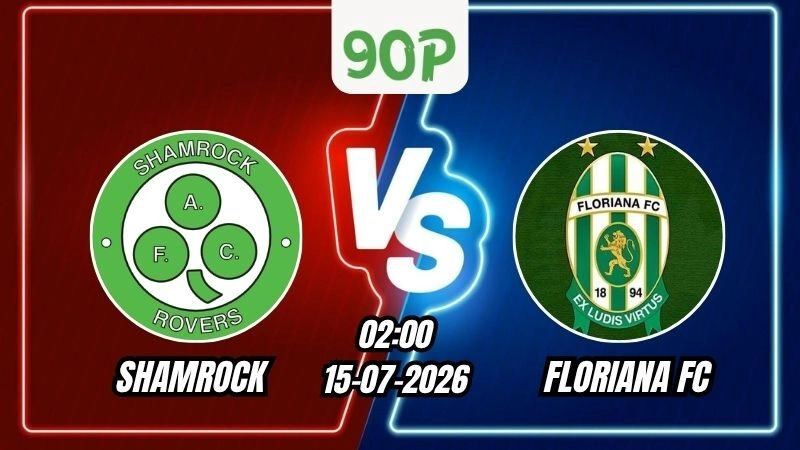 Soi Kèo Shamrock Rovers vs Floriana FC 02h00 – 15/07/2026